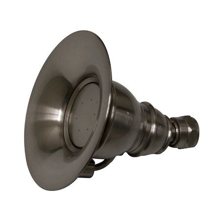 Whitehaus Small Rnd Rainfall Showerhead W/ Spray Holes - Brass Construction W/ A WHOSA30-4.3-BN
